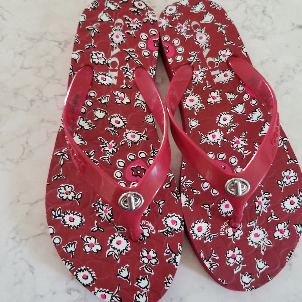 Coach Flip Flops